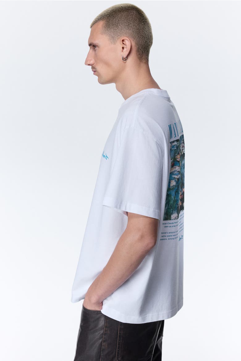 Loose Fit T-shirt, Alternate, color, White/Oasis