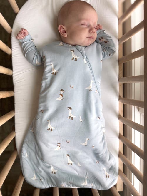 Gunamuna Swaddle Sleep Bag, 1.0 Tog In Blue