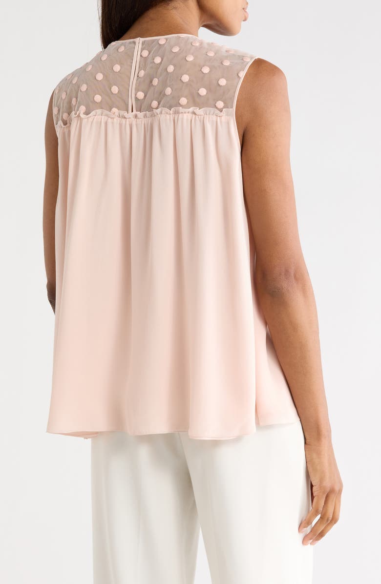 Longchamp Dot Mesh Yoke Tank, Alternate, color, Petal