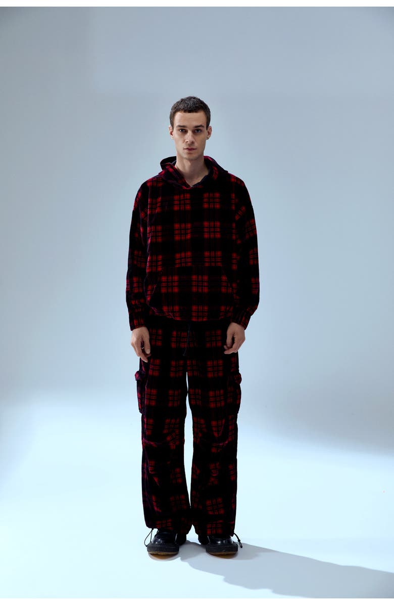 PCFG Pure Cotton Your *Itch Plaid Cargo Pant, Alternate, color, Red