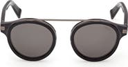 ZEGNA 48mm Small Geometric Sunglasses