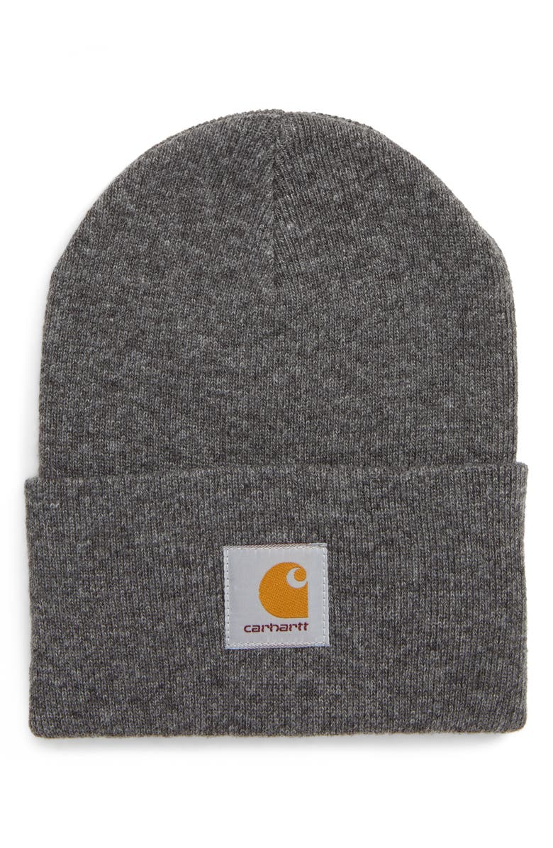 Carhartt Work In Progress Heather Knit Watch Hat, Main, color, Dark Grey Heather