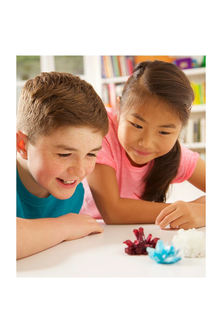 Crystal Growing Craft Kit, Create 3 Crystals, Alternate, color, Multicolored