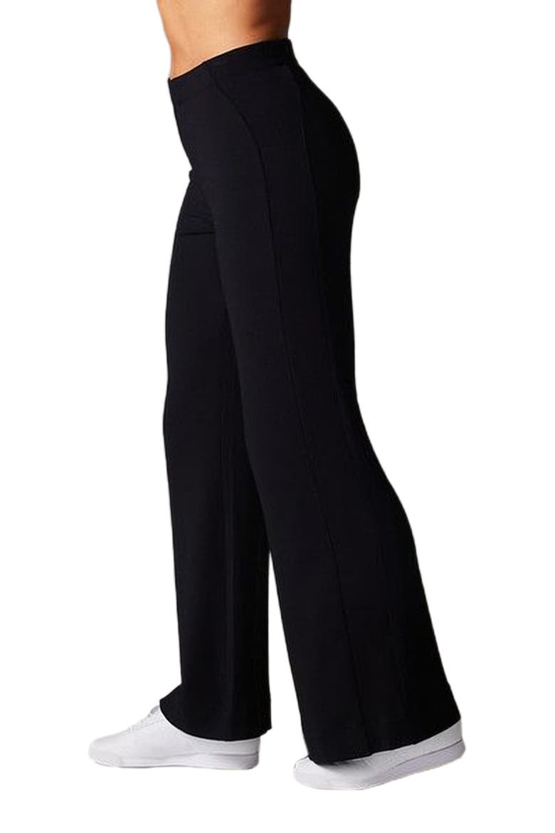 Cozy Luxe Wide Leg Pant, Alternate, color, EBONY