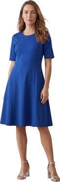 Jessica London Stretch Ponte Flare Dress