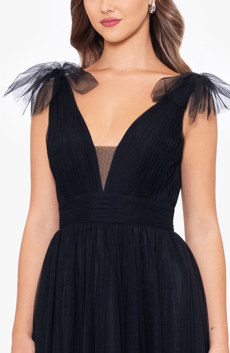 Betsy & Adam Tie Detail Ballgown, Alternate, color,