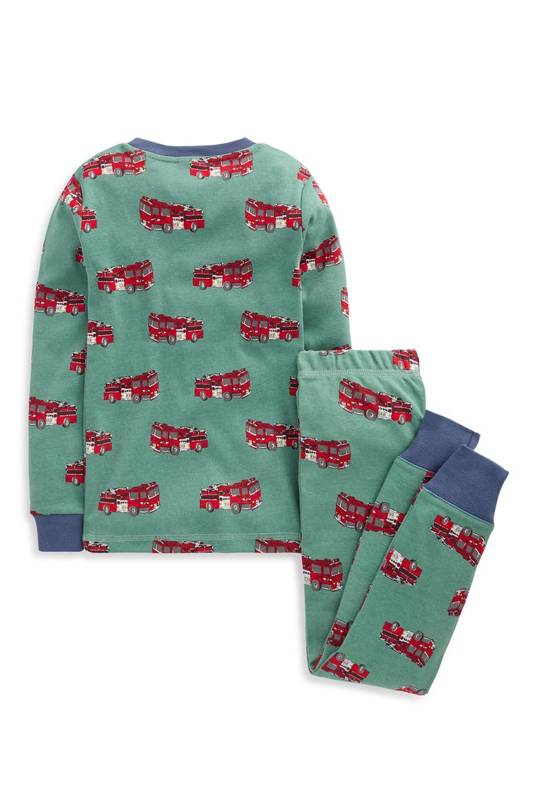 Kids' Snug Fit Cotton Pajamas, Alternate, color, FIRE TRUCKS