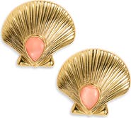 FRASIER STERLING Bora Bora Shell Statement Stud Earrings