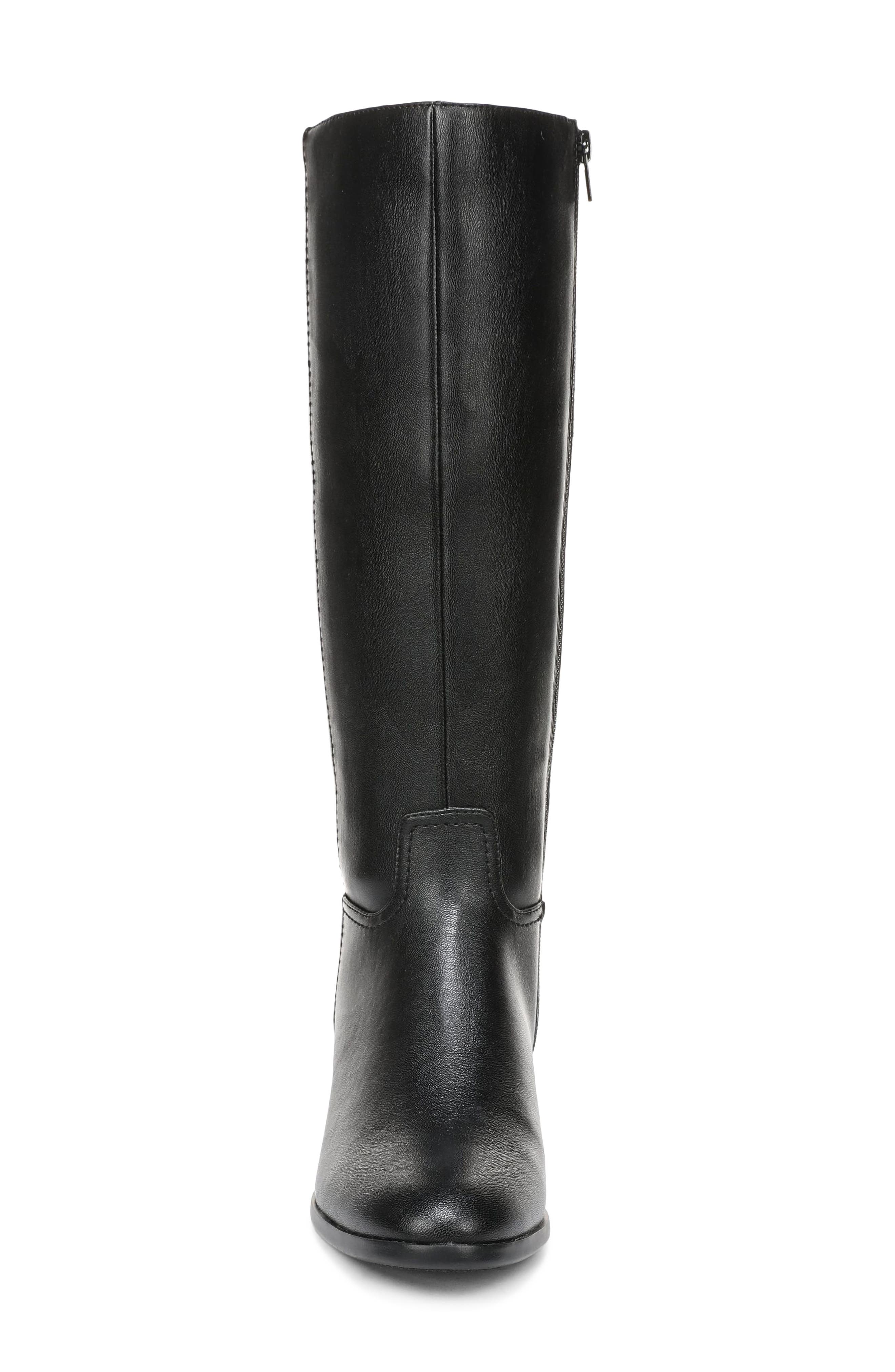 Sarah Knee High Riding Boot, Alternate, color, BLACK