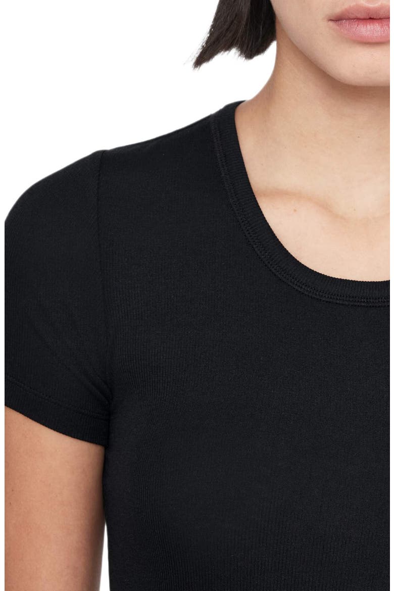 Teresa Scoop Neck T-Shirt, Alternate, color, JET BLACK
