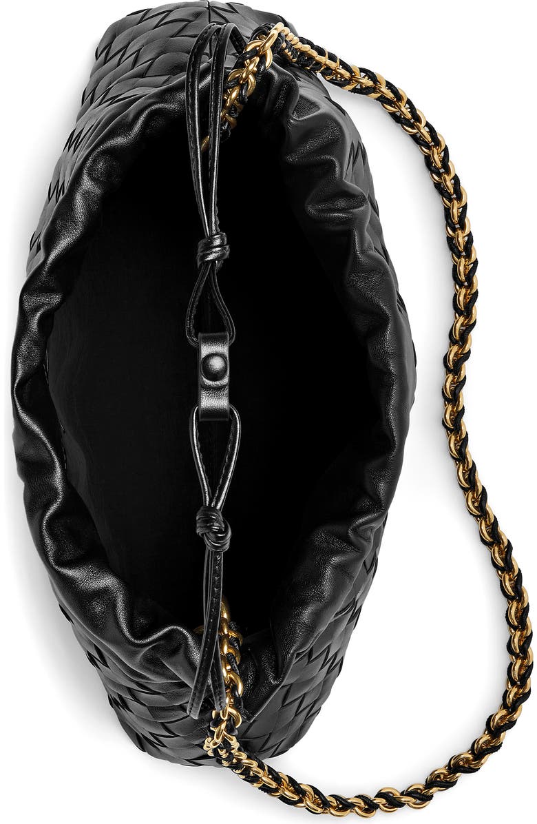 Bottega Veneta Dustbag Notte Intrecciato Leather Shoulder Bag, Alternate, color,