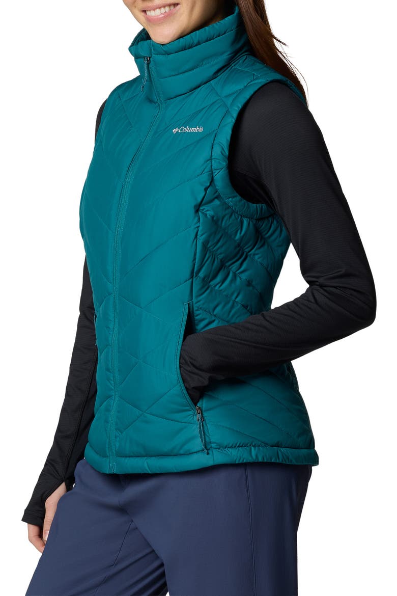 Heavenly II Water Repellent Quilted Vest, Alternate, color, RIVER BLUE