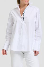 SHIRTY Elodie Stripe Cotton Button-Up Shirt