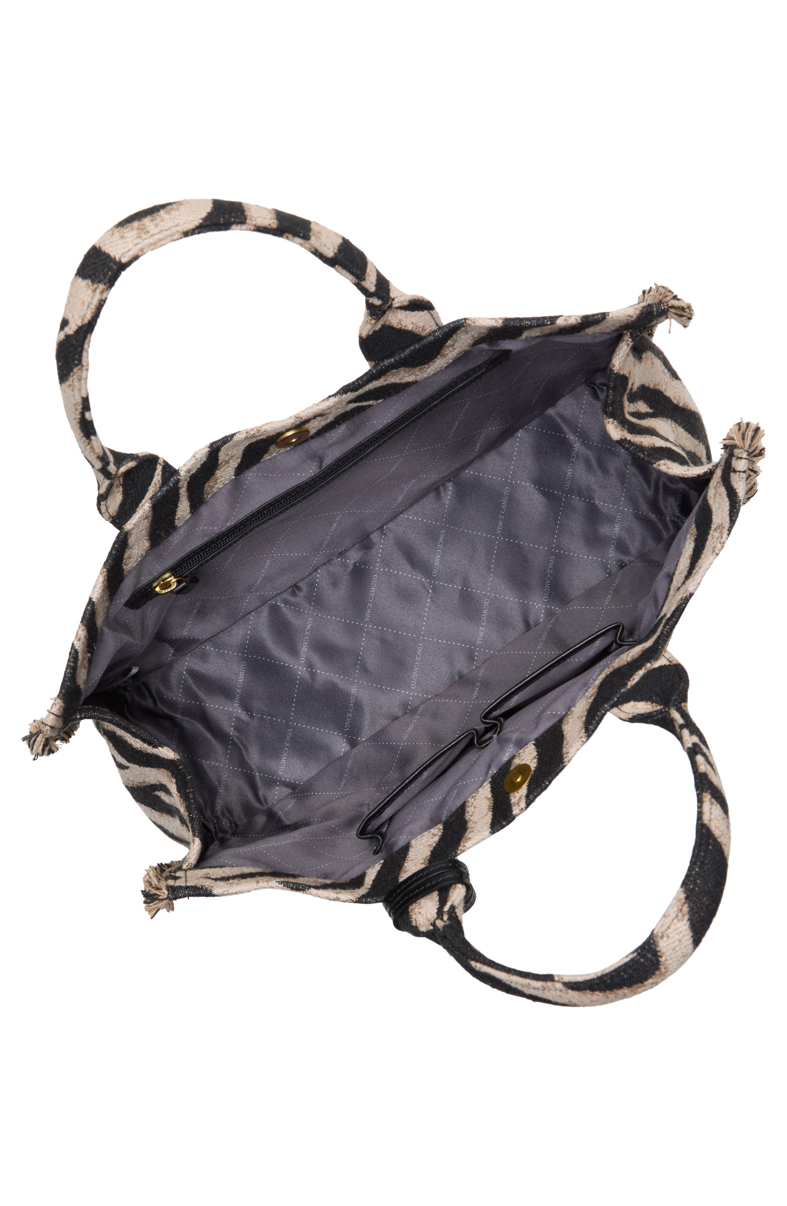 Vince Camuto Zhury Canvas Tote, Alternate, color, Brown