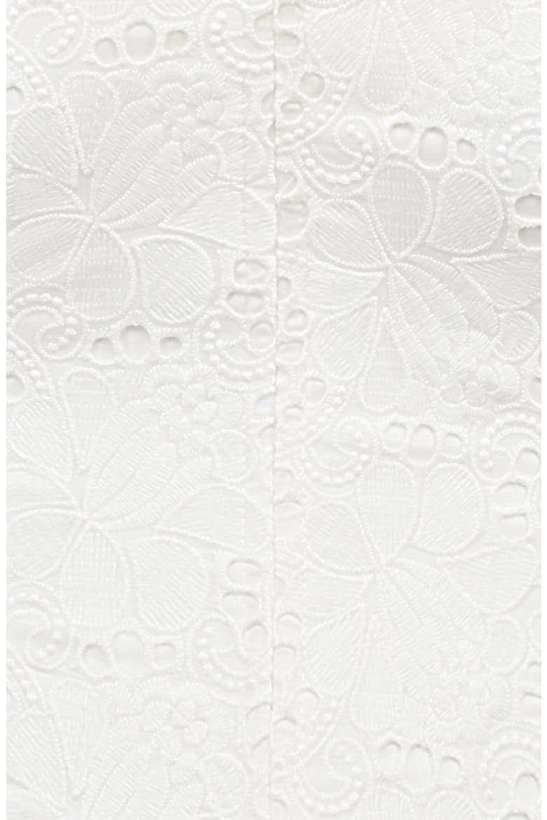 Lorina Broderie Anglaise Lace Up Corset, Alternate, color, CLOUD DANCER