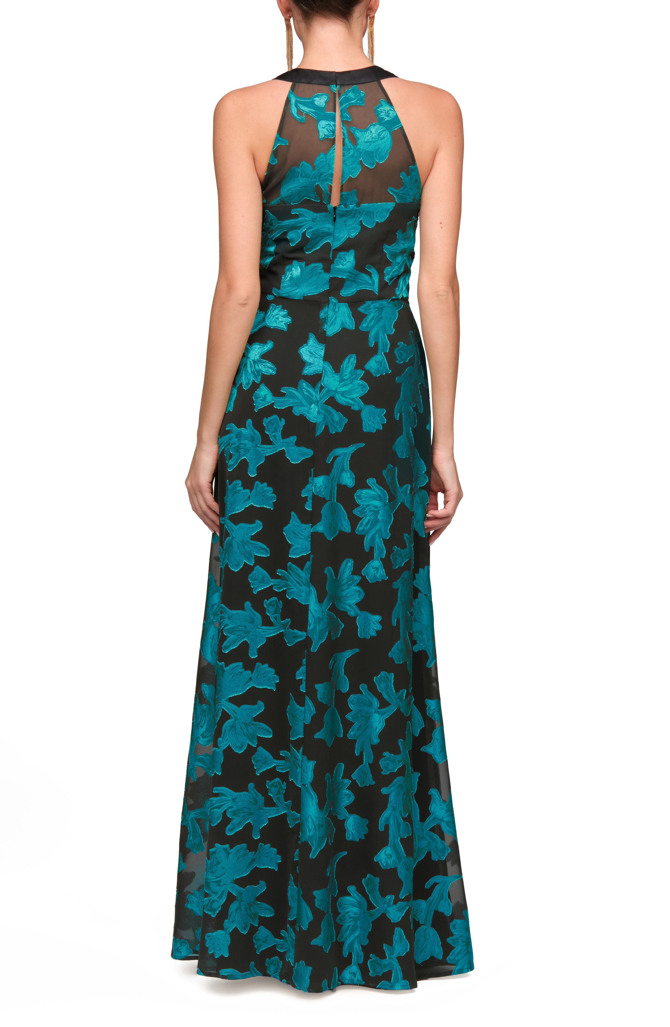 JS Collections Melba Cowl Neck Chiffon Gown (Women) | Nordstrom