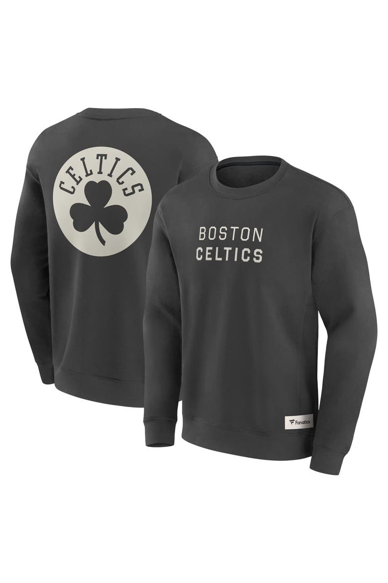 Men's Fanatics Gray Boston Celtics Elements Future Ground Lettering Pullover Sweatshirt, Alternate, color, Gray