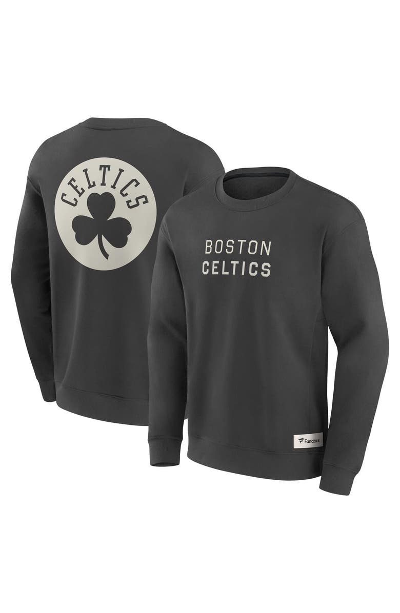 FANATICS Men's Fanatics Gray Boston Celtics Elements Future Ground Lettering Pullover Sweatshirt, Alternate, color, Gray