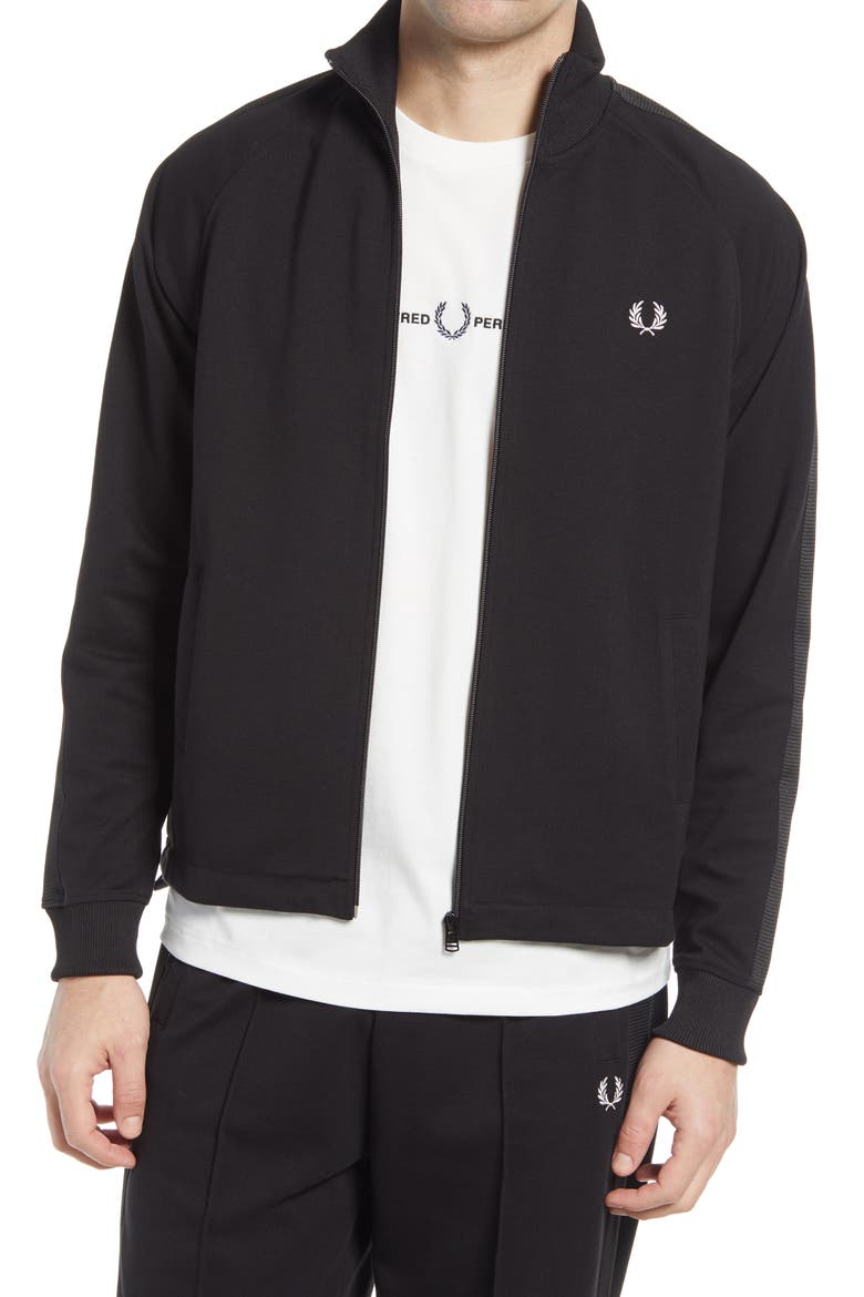 Track Jacket, Main, color, BLACK