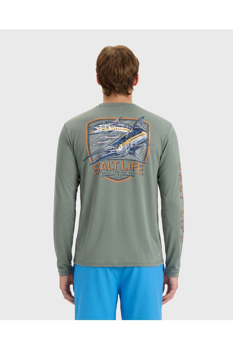 Bluewater Kings  Performance Long Sleeve Tee, Alternate, color, SAGEBRUSH HEATHER