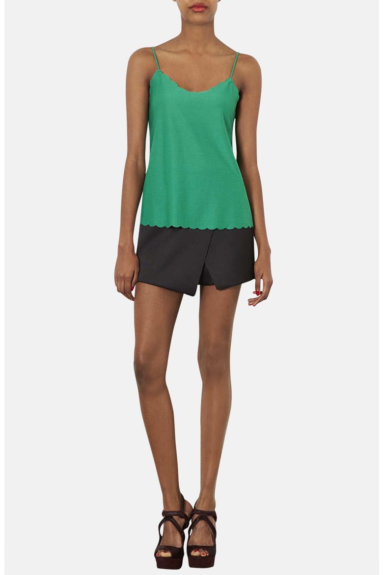 Satin Skort, Alternate, color, BLACK