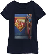 Supergirl Girl's Supergirl Official Look Out Poster Graphic T-Shirt