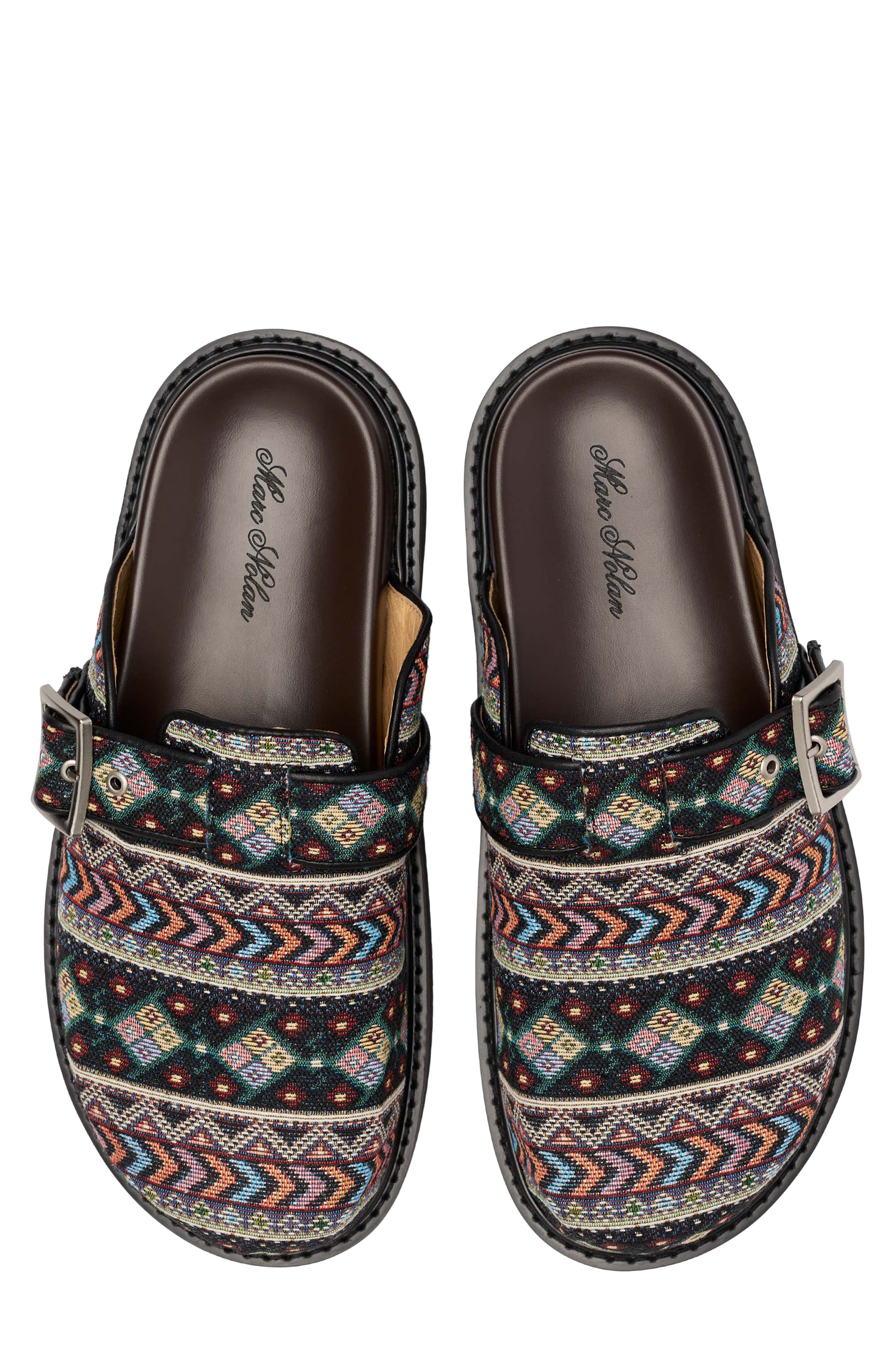 MARC NOLAN Shiloh Woven Clog, Alternate, color, Midnight Mirage