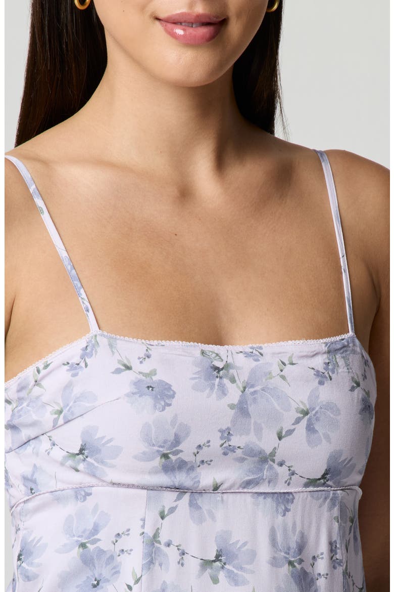 Floral Square Neck Mini Sundress, Alternate, color, FLORAL WATERCOLOR