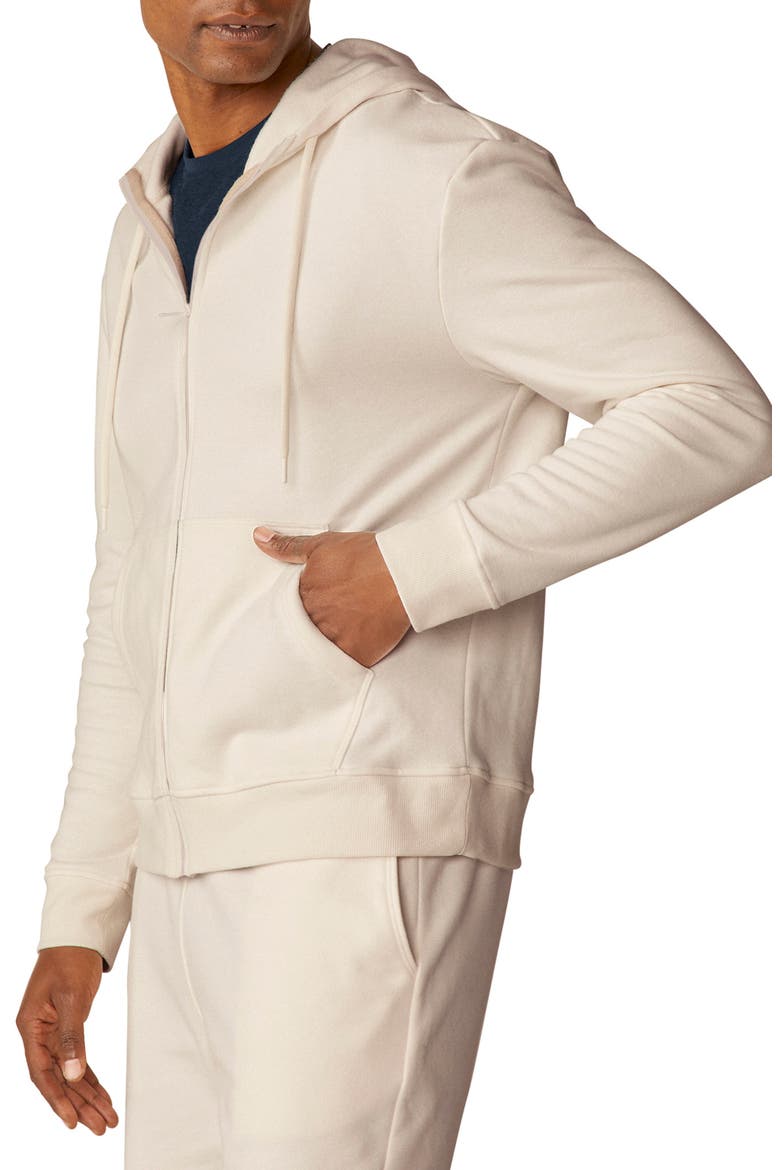 Every Body Cotton Blend Zip Hoodie, Alternate, color, FRESH SNOW