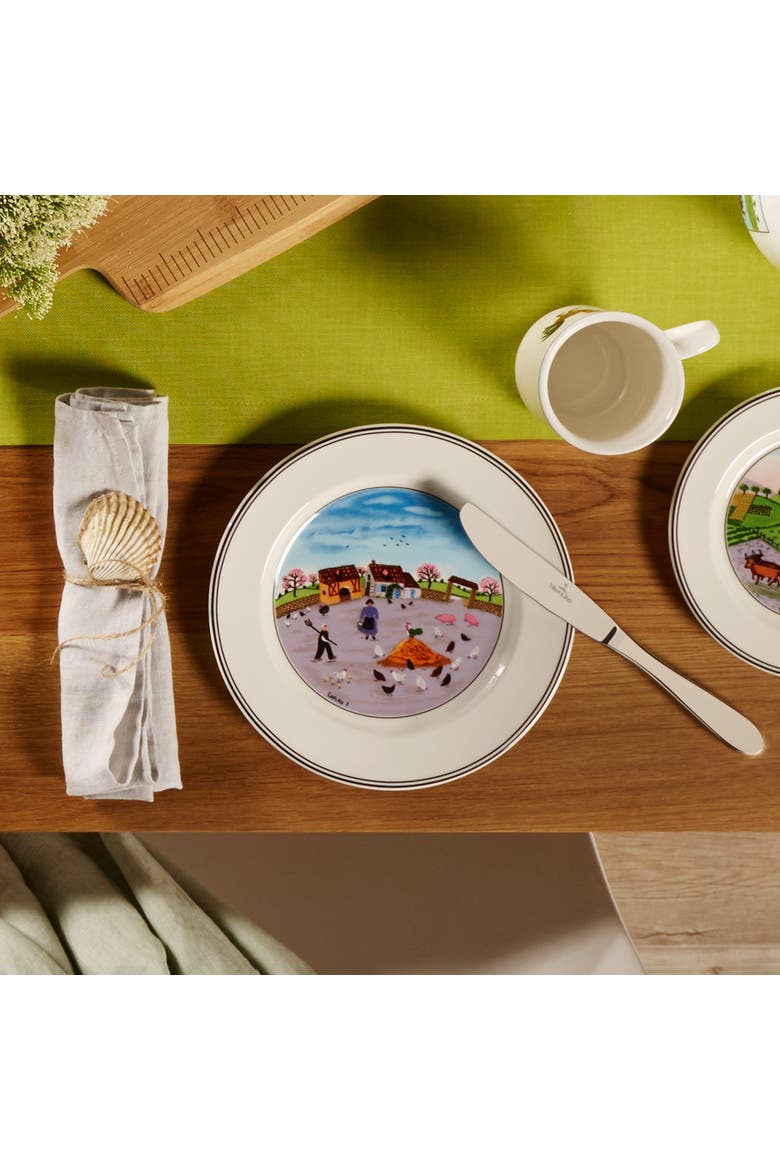 Design Naif Salad Plate #3 Country Yard, Alternate, color, None