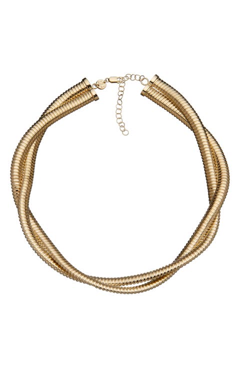 Maude Double Chain Choker Necklace