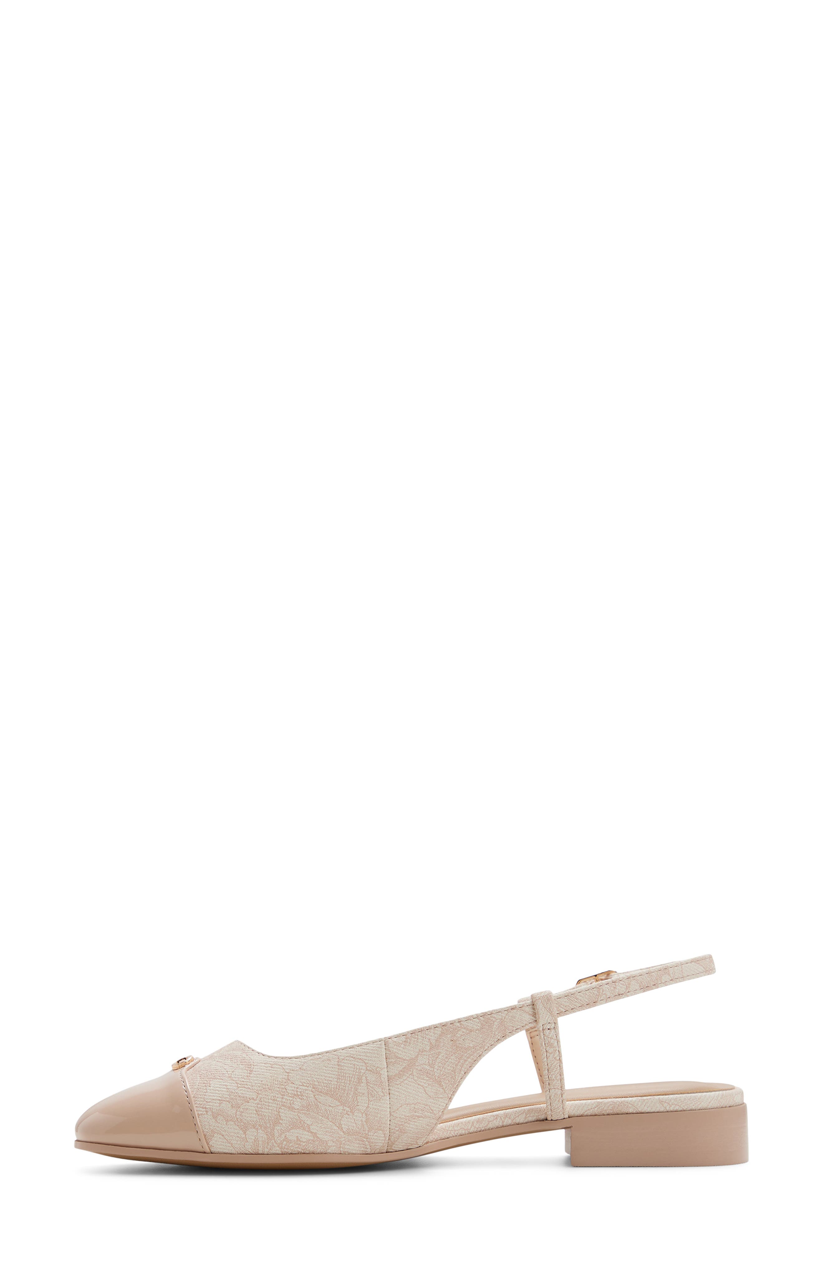 Maree Slingback Cap Toe Pump, Alternate, color, BARELY PINK