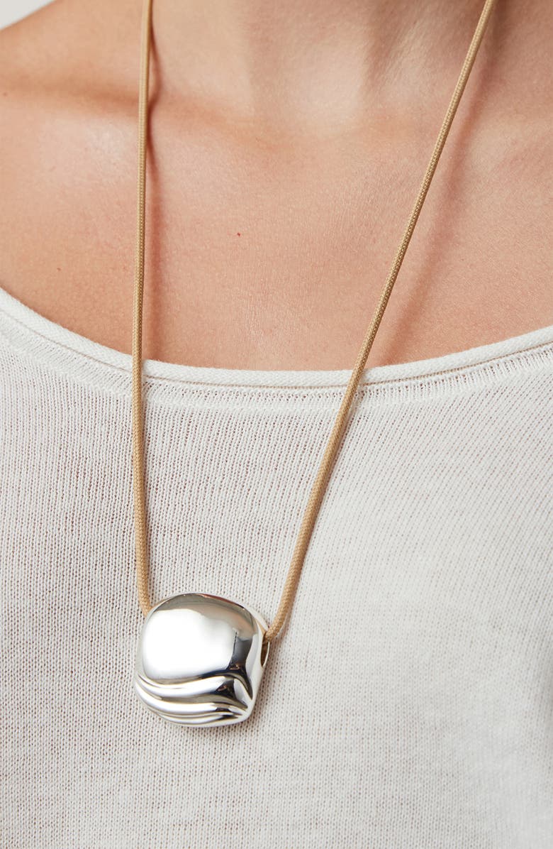 JENNY BIRD Rue Pendant Rope Necklace, Alternate, color, High Polish Silver