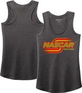 NASCAR Women's NASCAR Heather Charcoal Name & Number Racer Back Tri-Blend Tank Top