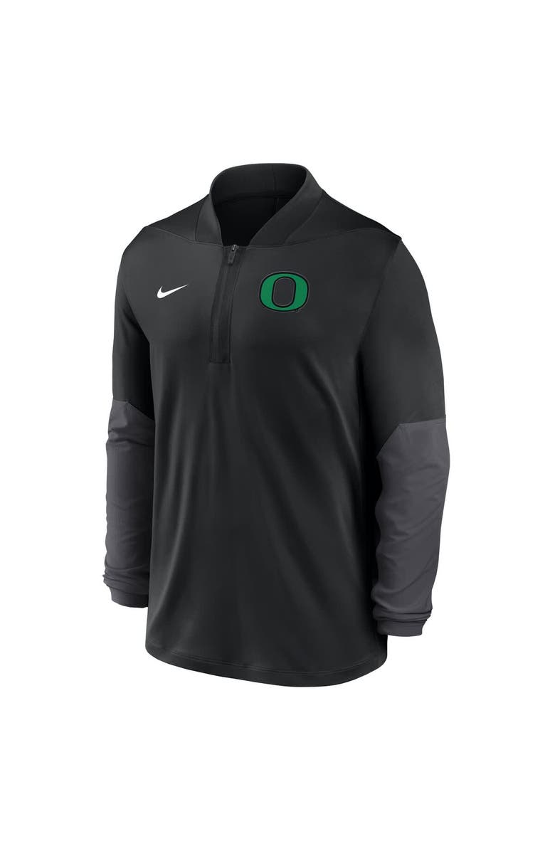 Nike Men's Nike Black Oregon Ducks One Goal Performance Half-Zip Pullover, Alternate, color, Black