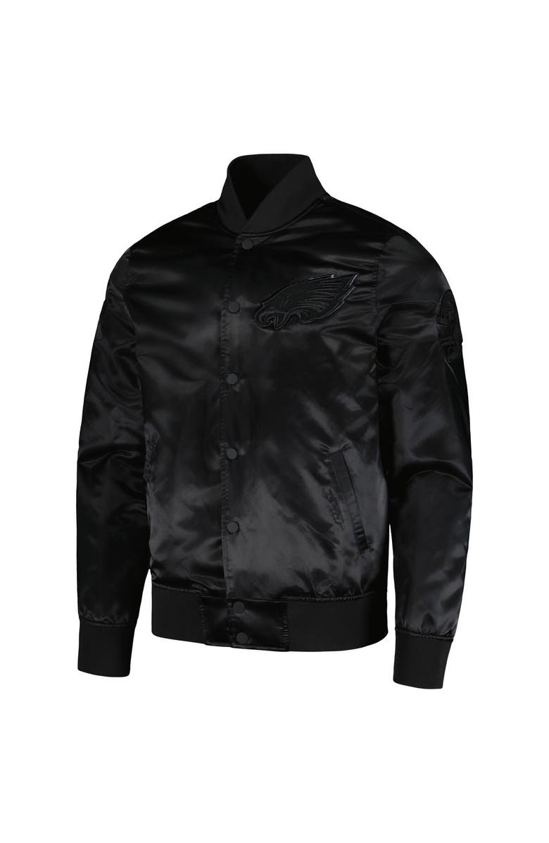 PRO STANDARD Men's Pro Standard Jalen Hurts Black Philadelphia Eagles Player Full-Snap Jacket, Alternate, color, Black