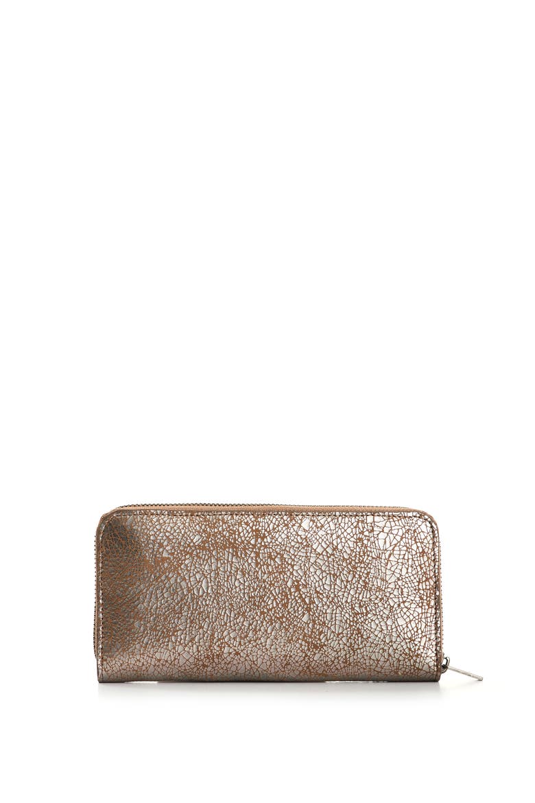 Folia Leather Checkbook Wallet, Alternate, color, Silver