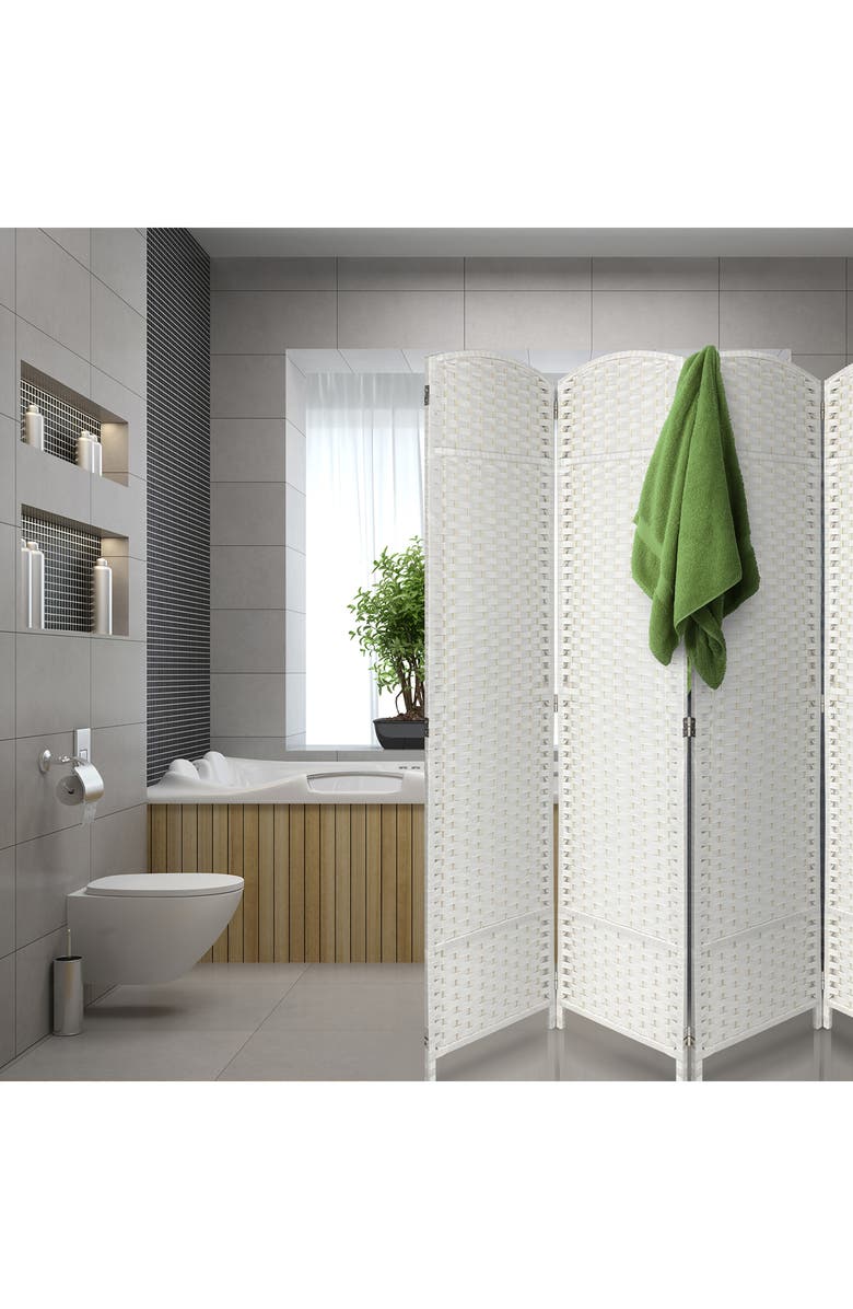 SORBUS 8-Panel Room Divider, Alternate, color,