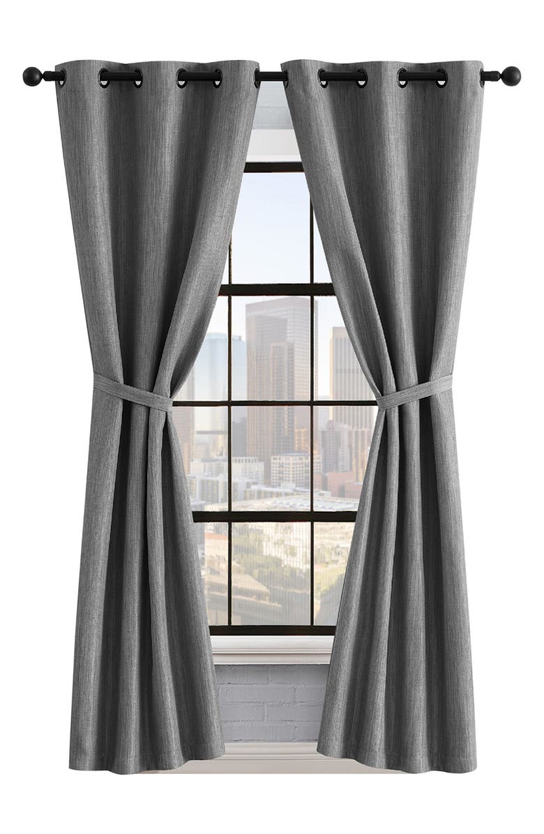Lucky Brand Solana Thermal Set of 2 Curtain Panels, Main, color,