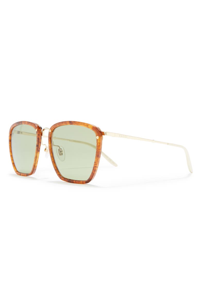 Gucci 56mm Square Sunglasses, Alternate, color,