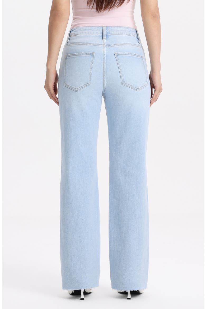 High Waist Straight Leg Jeans, Alternate, color, ICEVEIL