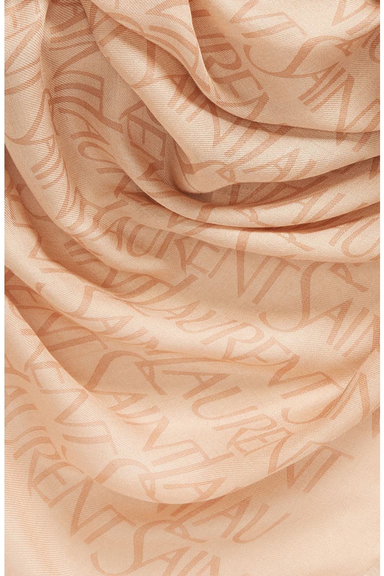 Grand Carre Modal & Cashmere Scarf, Alternate, color, BEIGE/ LIGHT BROWN