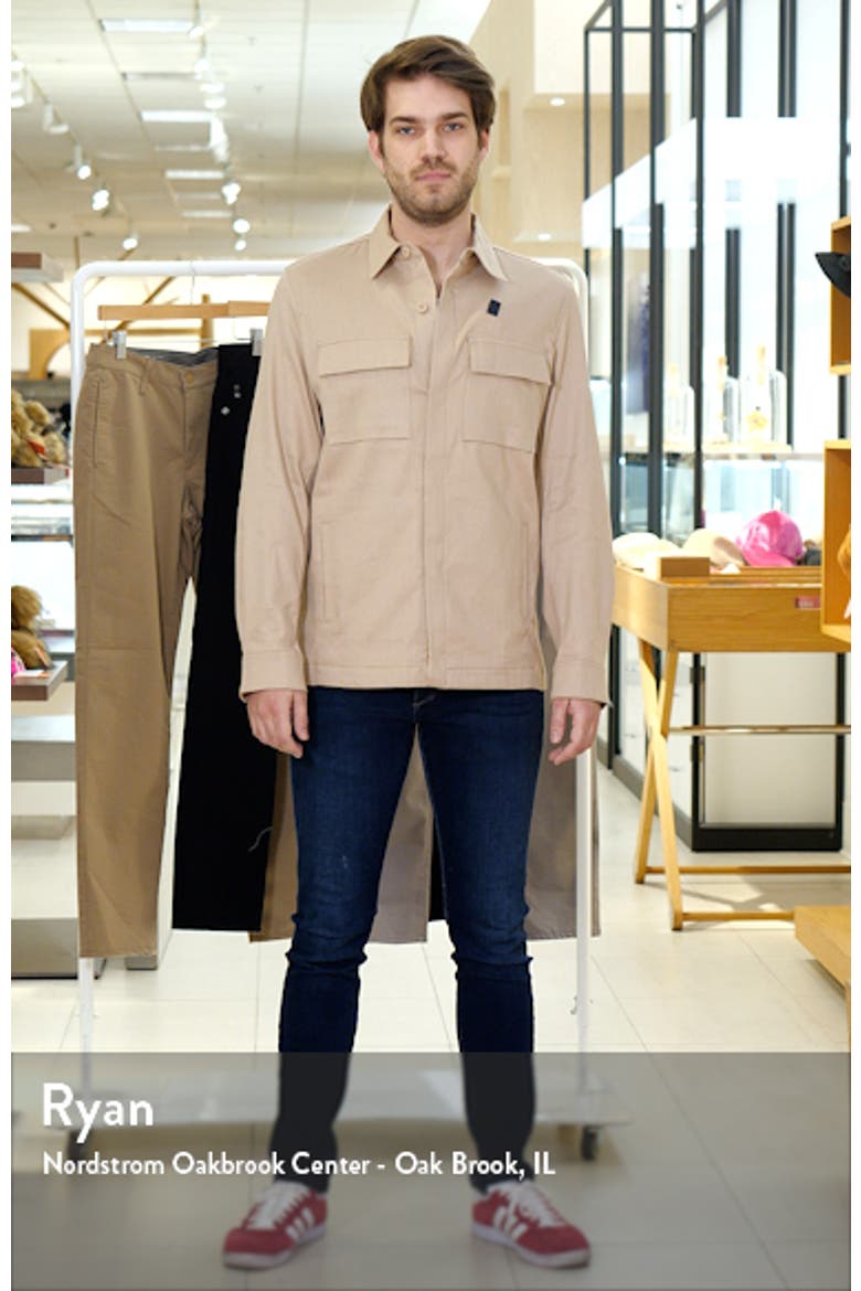 Linen & Cotton Button-Up Shirt Jacket video