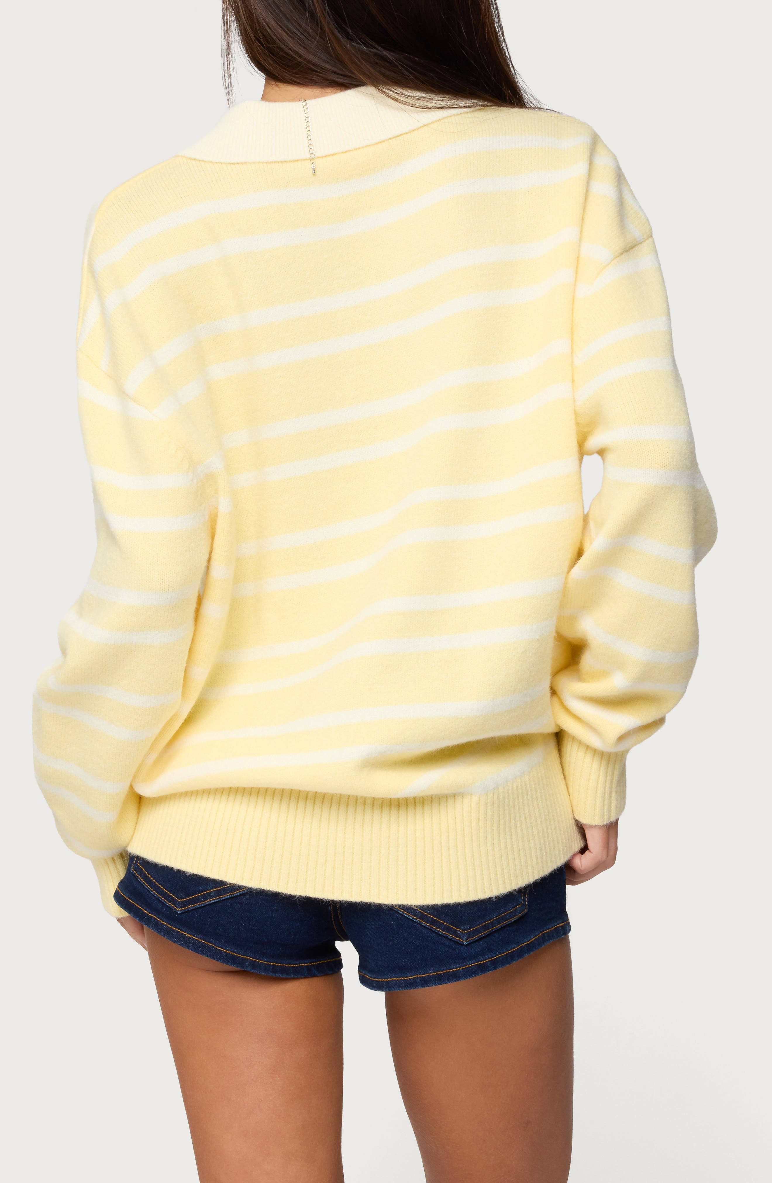 Rilynn Stripe Polo Sweater - image 2