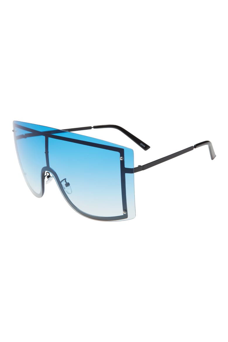 76mm Shield Sunglasses, Alternate, color, BLUE/ BLUE