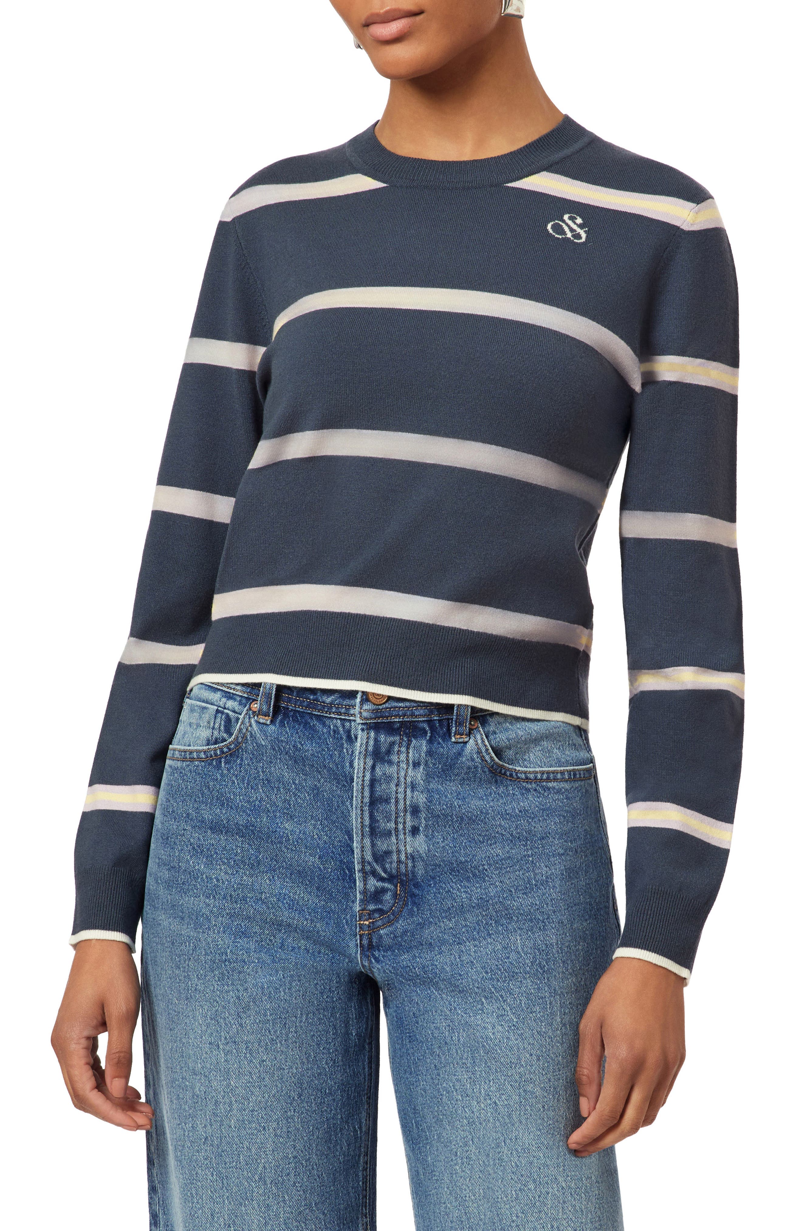 Scotch & Soda Crop Pullover Crewneck Sweater