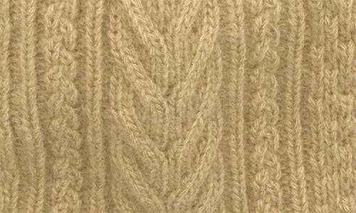 Portolano Cable Knit Cashmere Beanie In Multi