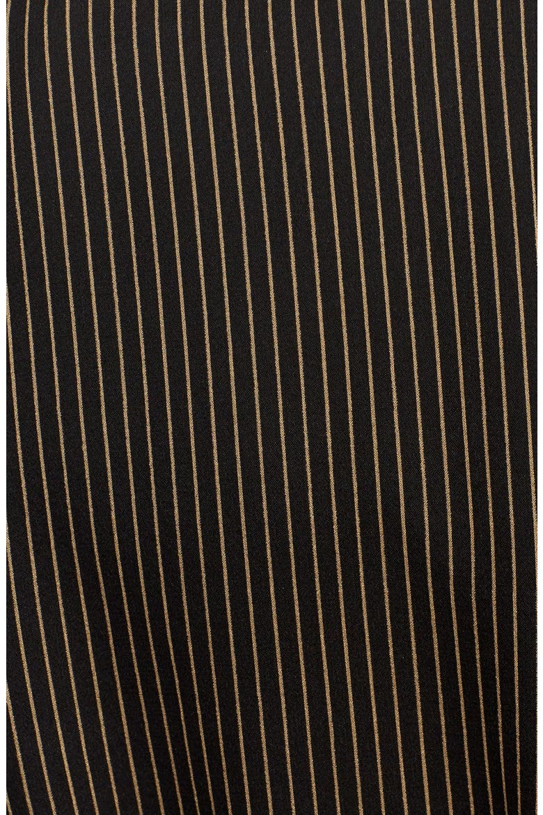 'Arabella' Pinstripe Silk Dress, Alternate, color, MINI PINSTRIPE CAMEL