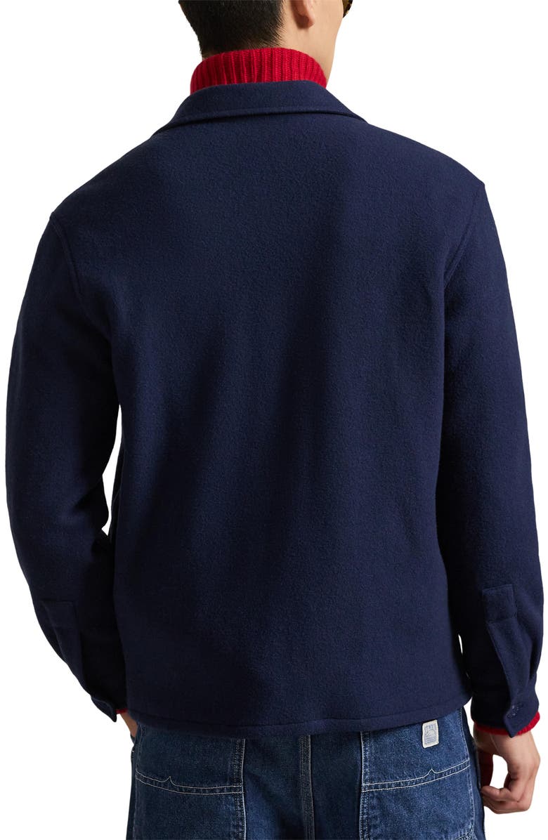 Polo Ralph Lauren Team USA Wool Blend Shirt Jacket, Alternate, color, Refined Navy