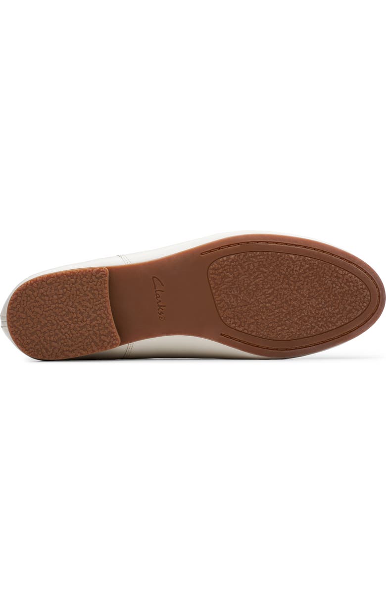 Clarks<sup>®</sup> Fawna Lily Ballet Flat, Alternate, color, White Leather